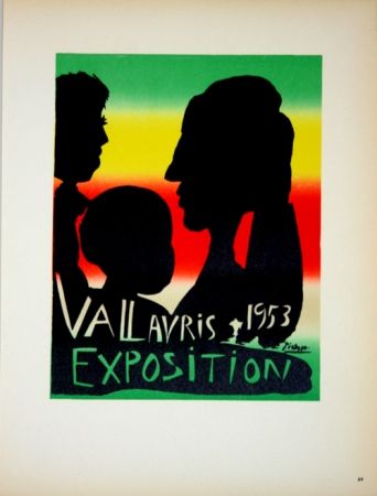 Litografía Picasso - Vallauris Exposition 1953