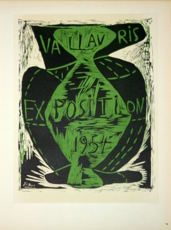 Litografía Picasso - Vallauris Exposition 1954