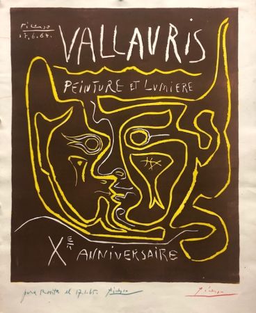 Linograbado Picasso - Vallauris. Peinture et lumière X Anniversaire