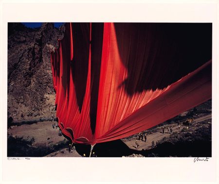 Fotografía Christo - Valley Curtain