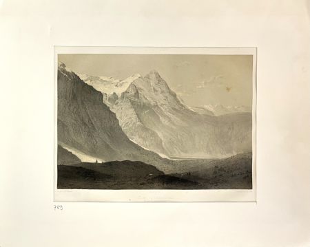 Litografía Martens - Vallée de Grindewald