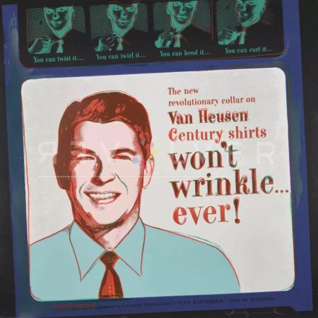 Serigrafía Warhol - Van Heusen (Ronald Regan)