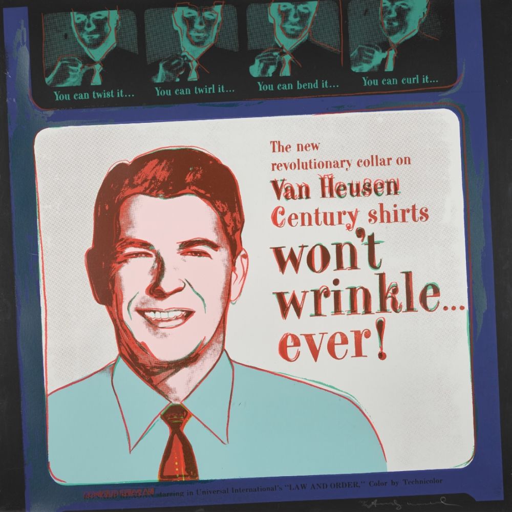 Serigrafía Warhol - Van Heusen (Ronald Regan) (FS II.356)