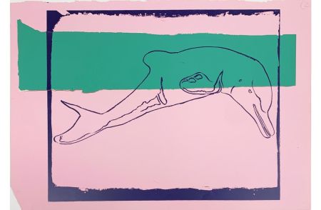 Serigrafía Warhol - Vanishing Animals: La Plata River Dolphin