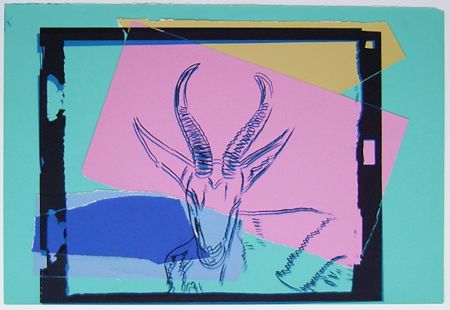 Serigrafía Warhol - Vanishing Animals: Sommering Gazelle