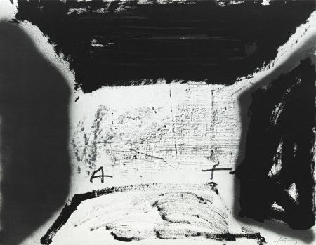 Litografía Tàpies - Variation/thème musical 16 