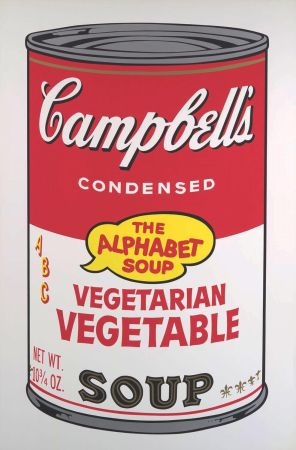 Serigrafía Warhol - Vegetarian Vegetable, from Campbell's Soup II