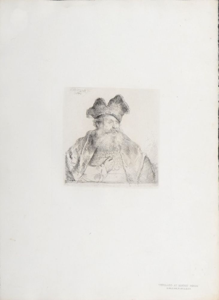 Sin Técnico Rembrandt - Veillard au bonnet fendu