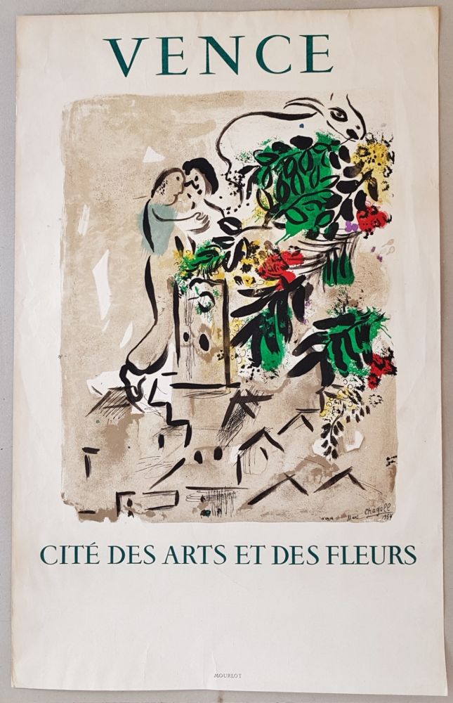 Litografía Chagall - Vence Cite des Arts et des Fleurs