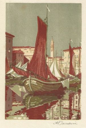Linograbado Baudnik - Venedig / Venice