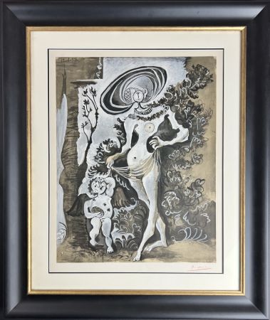 Litografía Picasso - Venus et l’Amour voleur de miel