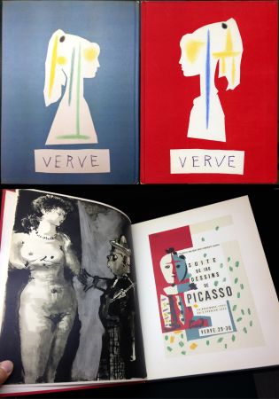 Libro Ilustrado Picasso - VERVE N° 29-30. Suite de 180 dessins de Picasso (The Human Comedy. 1954)