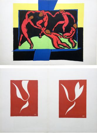 Libro Ilustrado Matisse - VERVE Vol. I, No. 4. (couverture de Rouault) LA DANSE, lithographie d'après Matisse (1938)