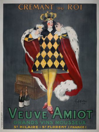 Cartel Cappiello - Veuve Amiot / Crémant du Roi.