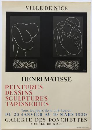 Litografía Matisse - Ville de Nice - Galerie des Ponchettes