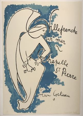 Litografía Cocteau - Villefranche sur mer - Chapelle St. Pierre