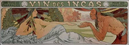 Litografía Mucha - Vin des Incas