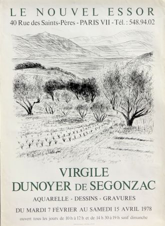 Litografía Dunoyer De Segonzac - Virgile