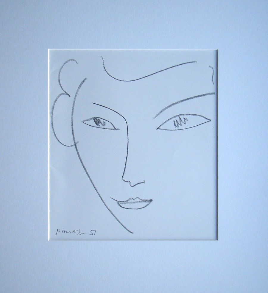 Litografía Matisse - Visage, 1951