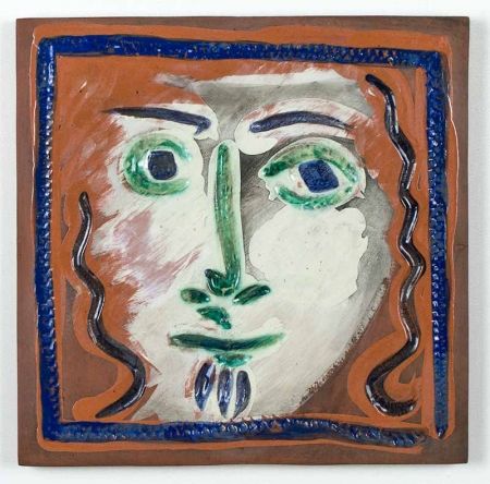 Cerámica Picasso - Visage aux cheveux bouclés (Curly Haired Face), 1968-1969