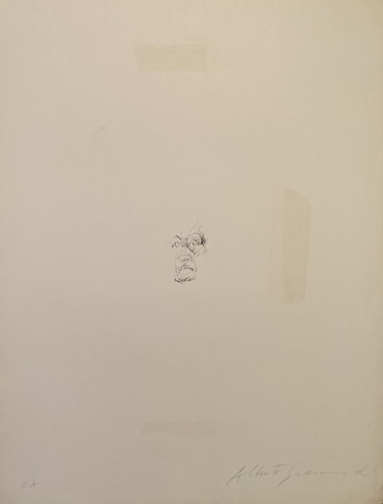 Litografía Giacometti - Visage de la mère