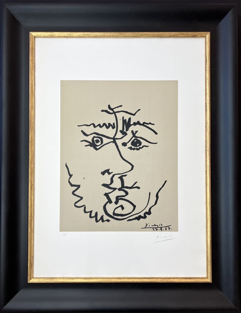 Litografía Picasso - Visage (Face)