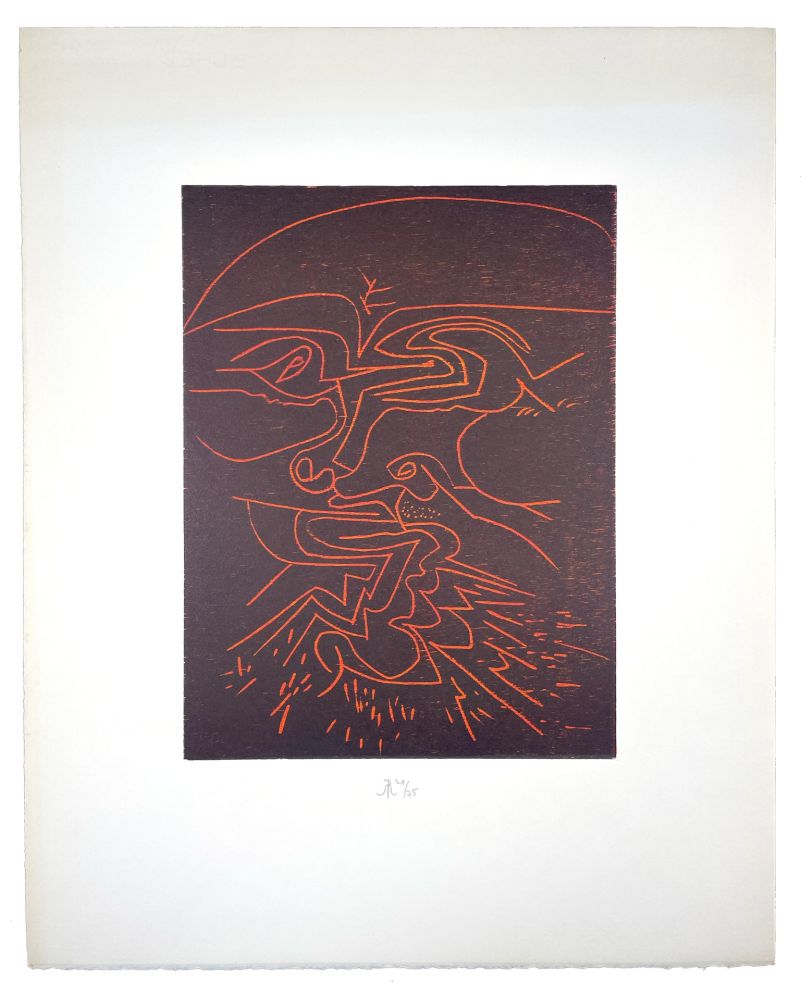 Grabado En Madera Müller - VISAGE IV