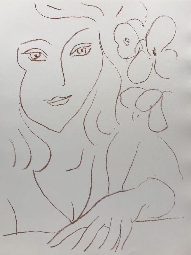 Litografía Matisse - Visages III
