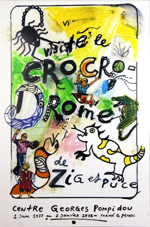 Cartel De Saint Phalle - Visitez Le Crocrodome  De Zig et Puce