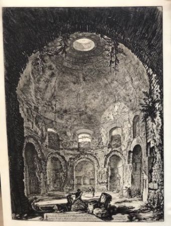 Aguafuerte Piranesi - Vista interior del templo della Tose