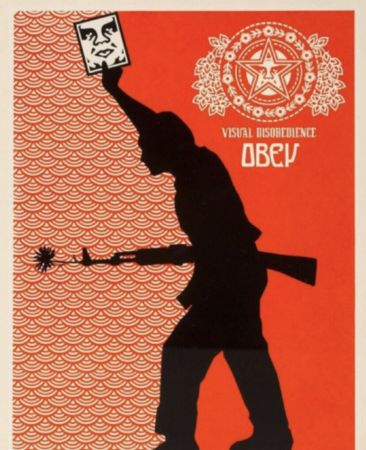 Serigrafía Fairey - Visual Disobedience