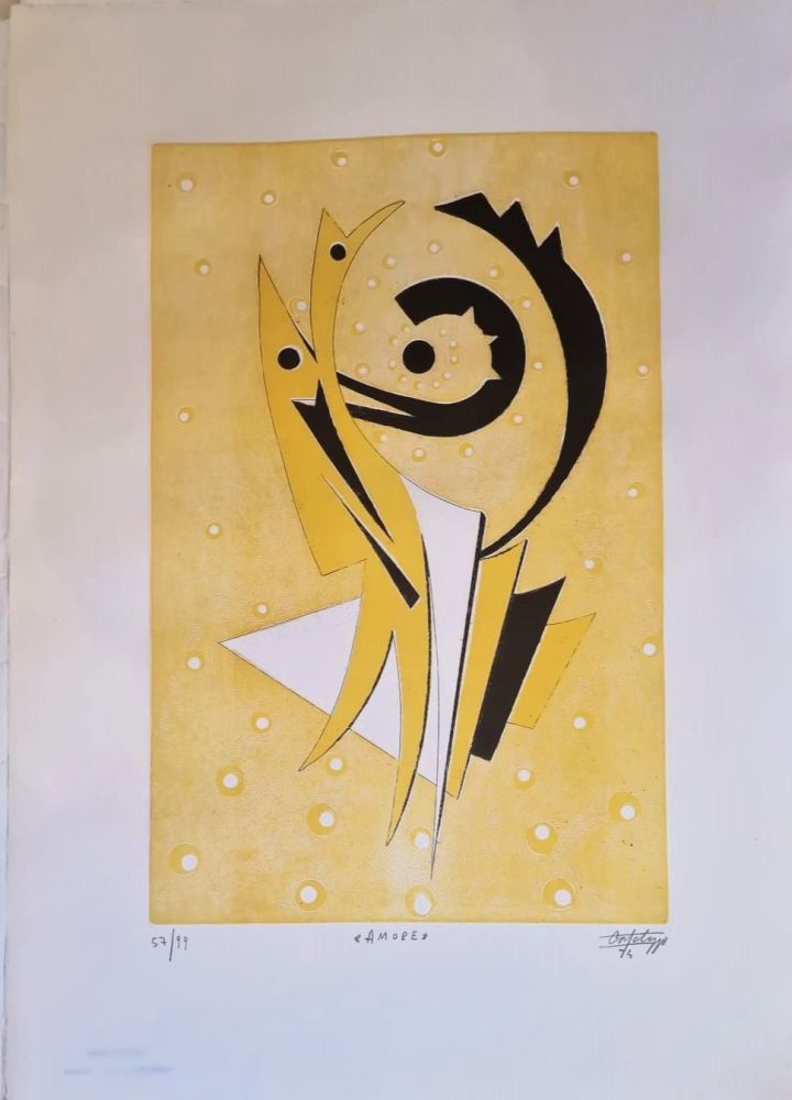 Grabado Cortelazzo - Vita, Nascita, Forza, Intelligenza, Amore, Destino