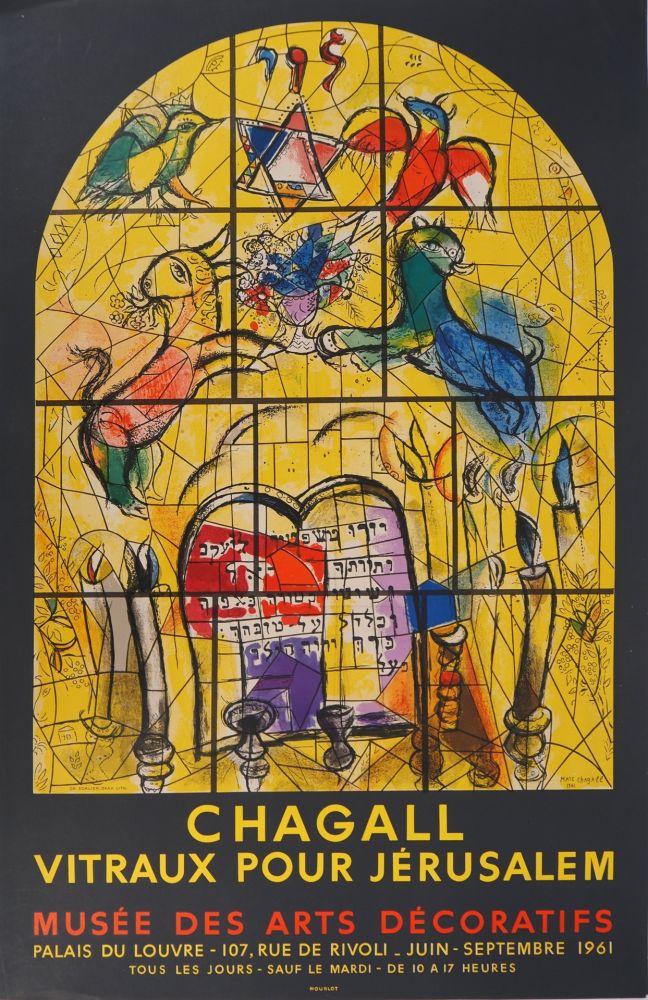 Libro Ilustrado Chagall - Vitraux de Jérusalem, Tribu de Lévi