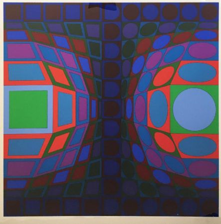 Serigrafía Vasarely - Viva