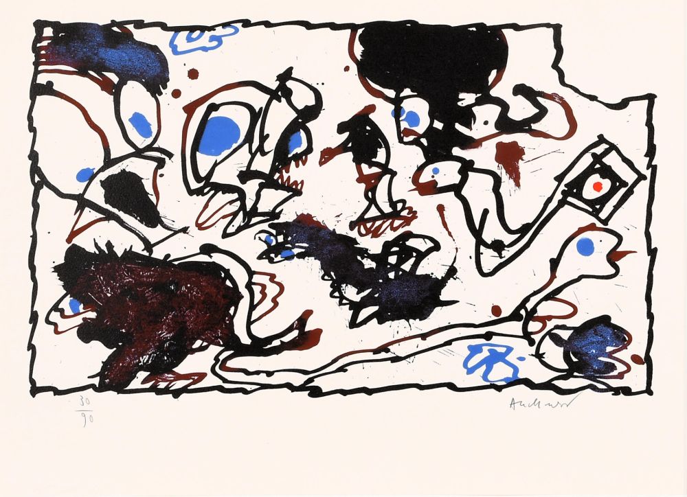 Litografía Alechinsky - Vivier