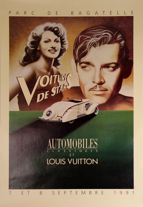 Cartel Razzia - Voitures de Stars Automobile et Louis Vuiton