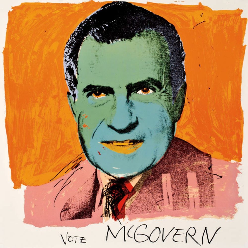 Serigrafía Warhol - Vote McGovern 84