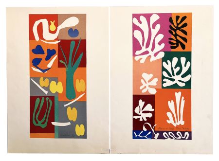 Litografía Matisse - VÉGÉTAUX + FLEURS DE NEIGE (de Verve 35/36. 1958)