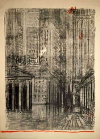Litografía Varlin (Guggenheim, Willy) - Wall-Street