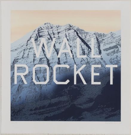 Litografía Ruscha - Wall Rocket
