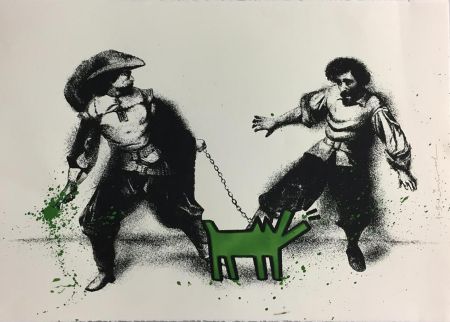 Serigrafía Mr Brainwash - Watch Out! (Green)