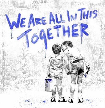 Serigrafía Mr Brainwash - We Are All In This Together 