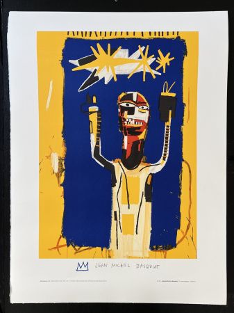 Litografía Basquiat -  Welcoming Jeers
