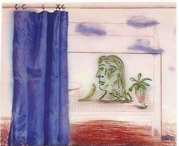 Grabado Hockney - What is this Picasso?