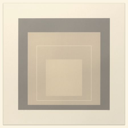 Litografía Albers - White Line Squares (Series II), XIV