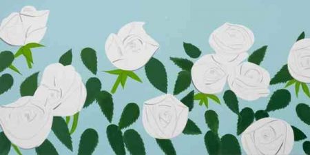 Serigrafía Katz - White Roses