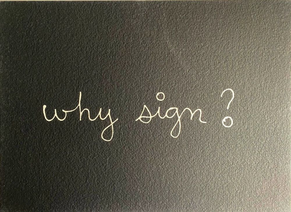 Serigrafía Vautier - Why sign?