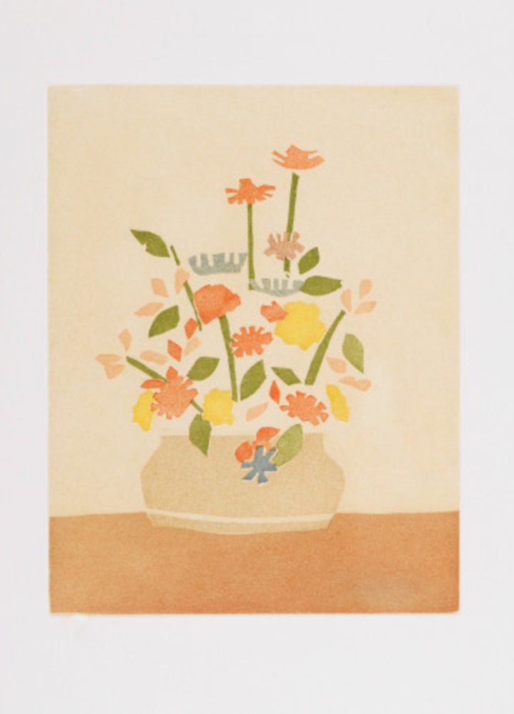Aguatinta Katz - Wildflowers in Vase
