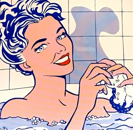 Offset Lichtenstein - Woman in Bath, ca.