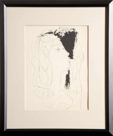 Grabado Picasso - Woman With Mirror